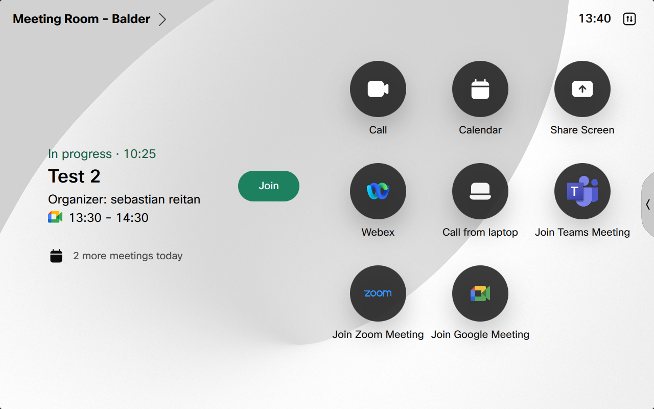Touchpanel screenshot